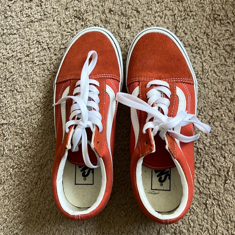 Orange women’s vans size 7.5